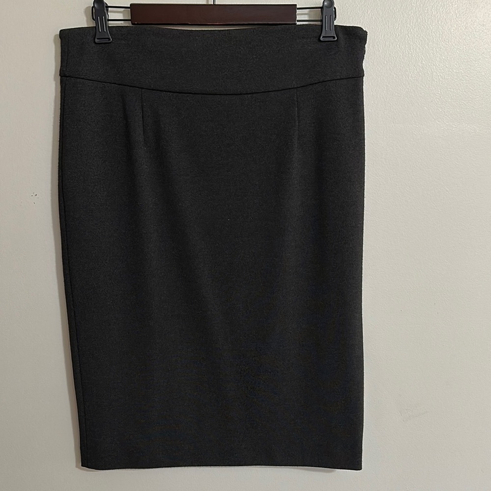 Grace Gray Knee-Length Pencil Skirt for Work